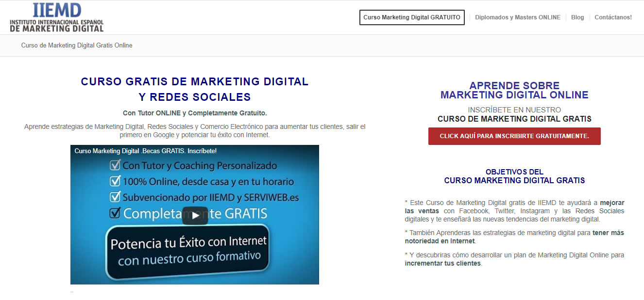 cursos gratuitos de marketing digital iiemd - curso instagram gratis