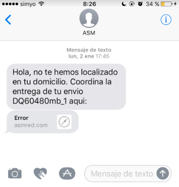 SMS Types: Service client