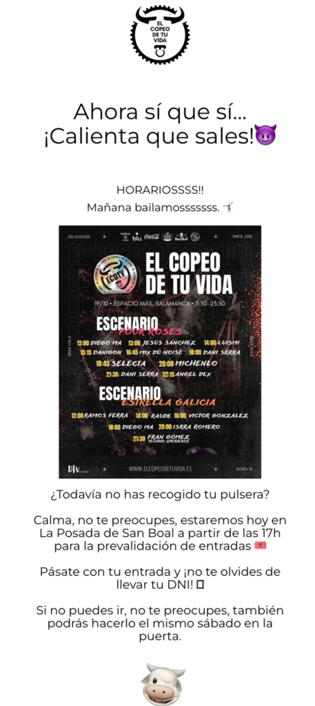 emails personalizados - El copeo de tu vida