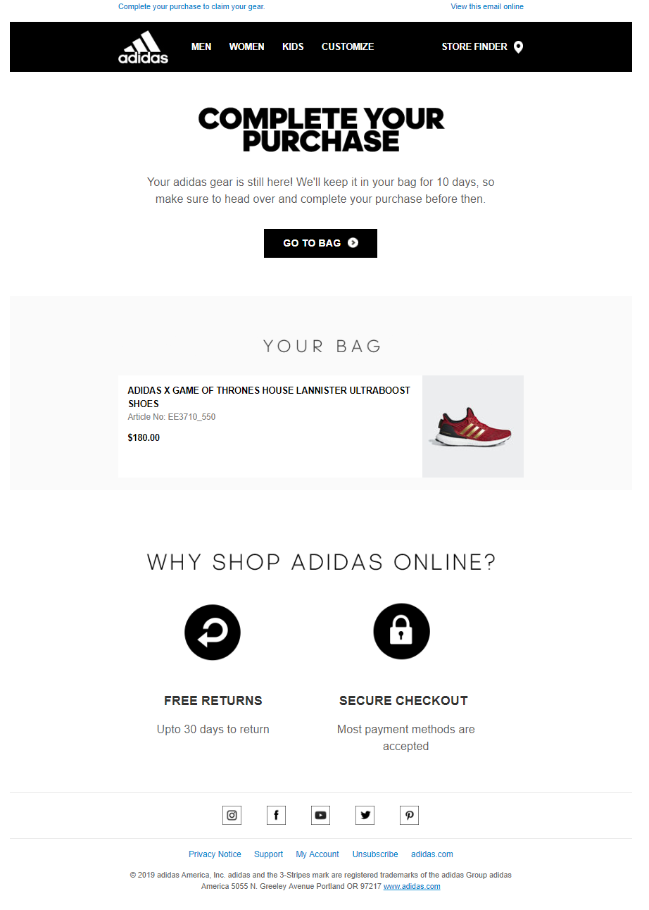 adidas email sign up