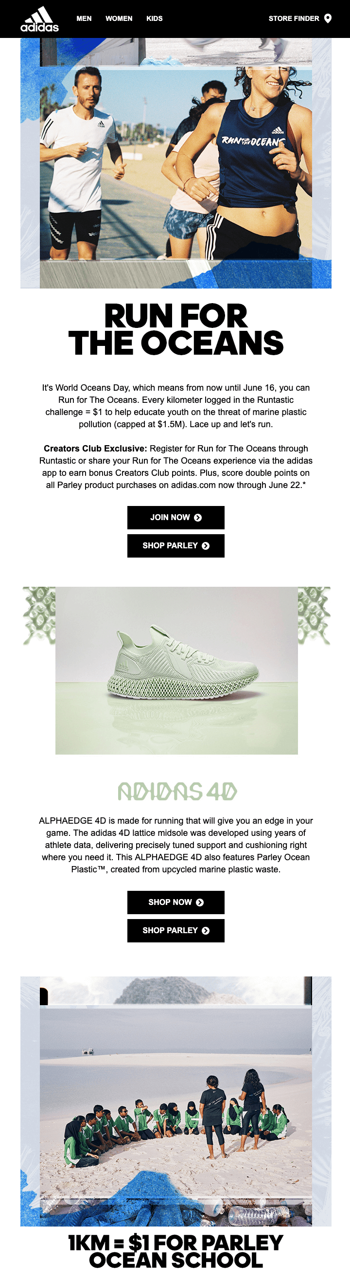 adidas 15 newsletter