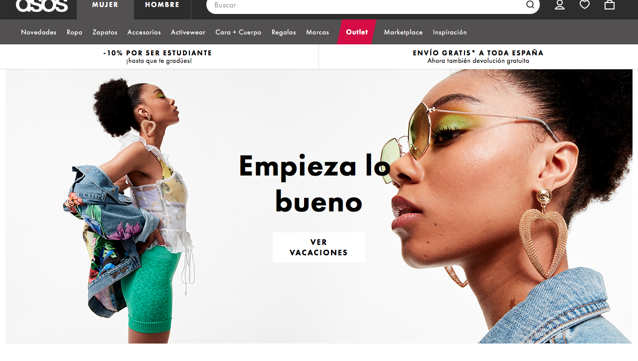 landing pages refrescantes asos