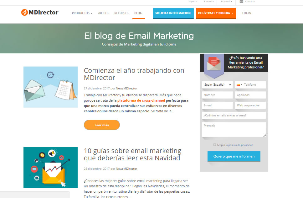 mejores posts de marketing de MDirector