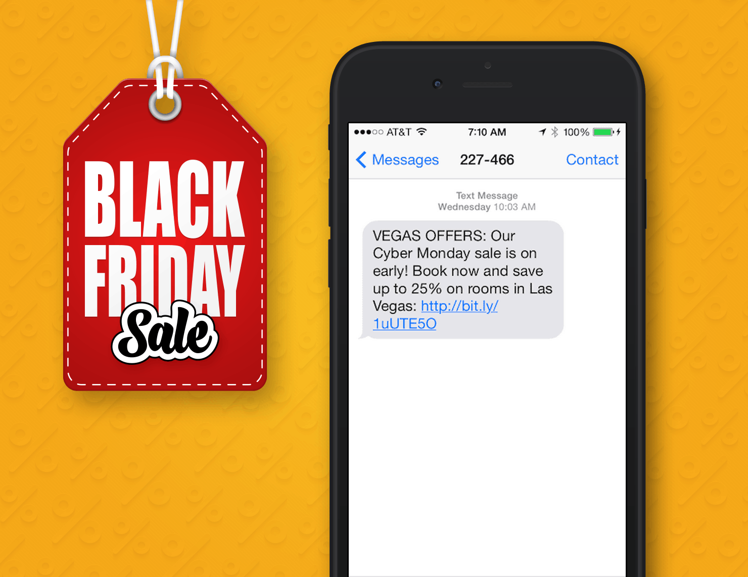 campagna di SMS marketing per il Black Friday