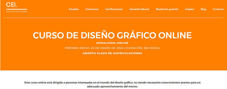 cursos de diseño gráfico online: CEI