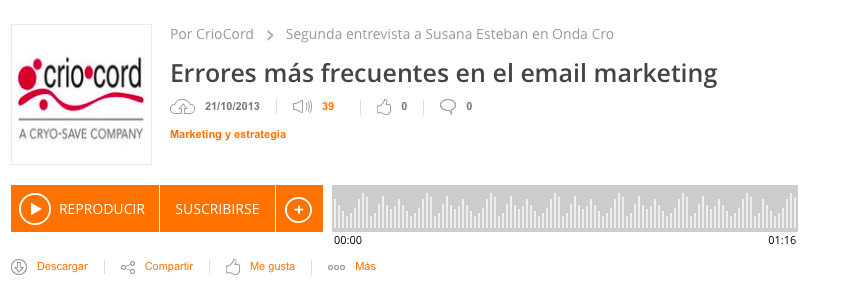 podcast sobre email marketing: Criocord