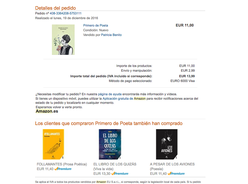 secuencia ideal de emails post-venta Amazon 