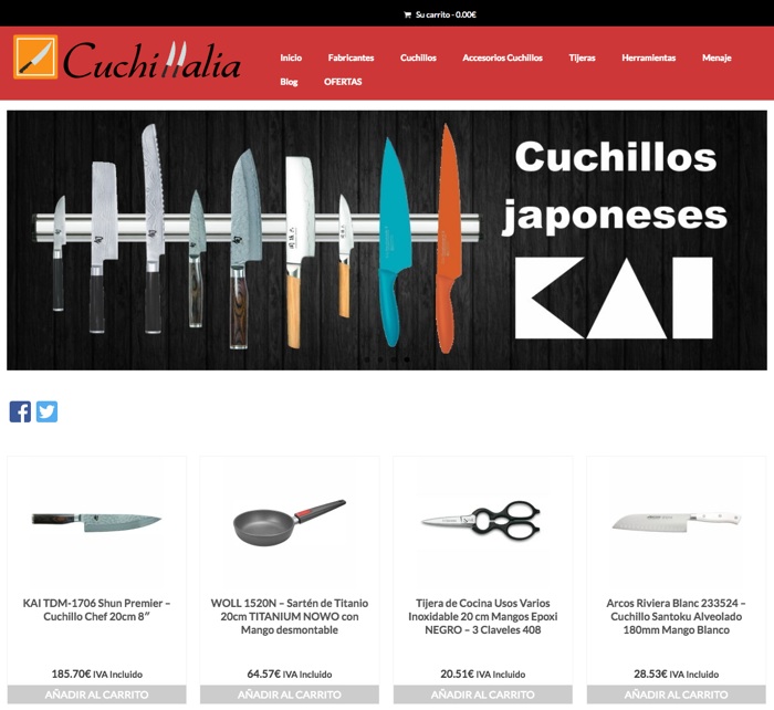 landing pages para Google Adwords: Cuchillalia