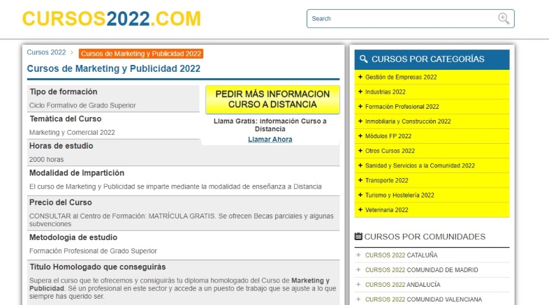 Cursos gratis de marketing mobile- Cursos 2022 España