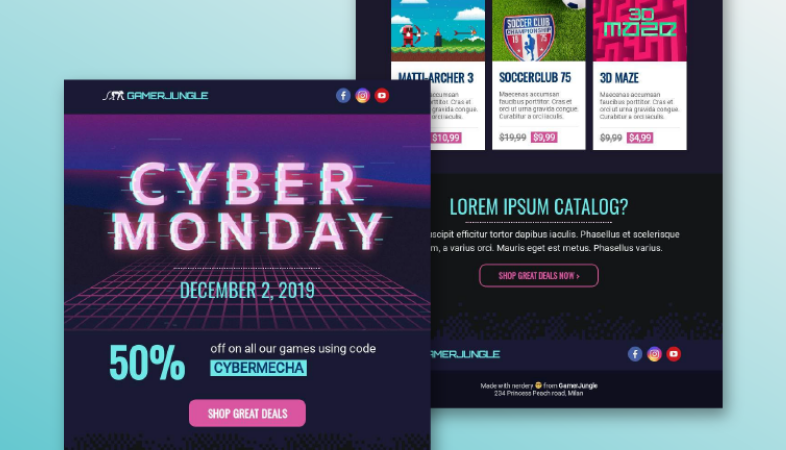 Suggerimenti per le newsletter del Cyber ​​Monday