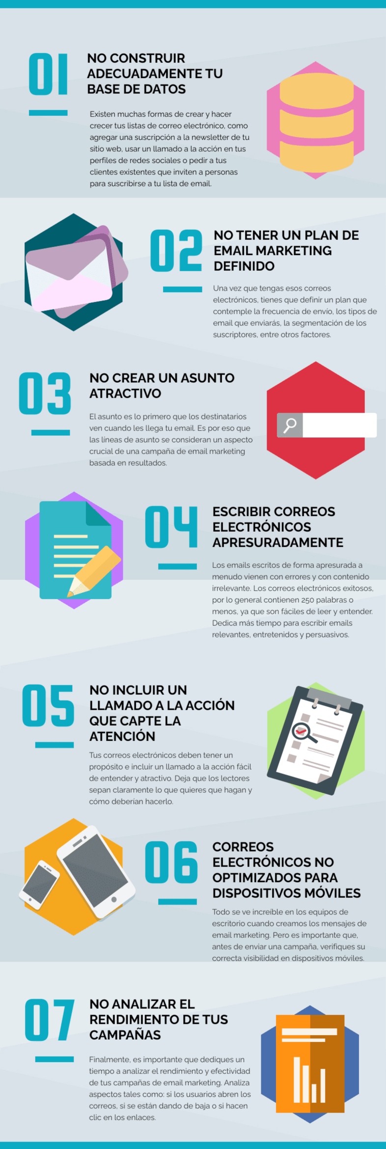 Tipos de errores más comunes tasa de rebote Email Marketing