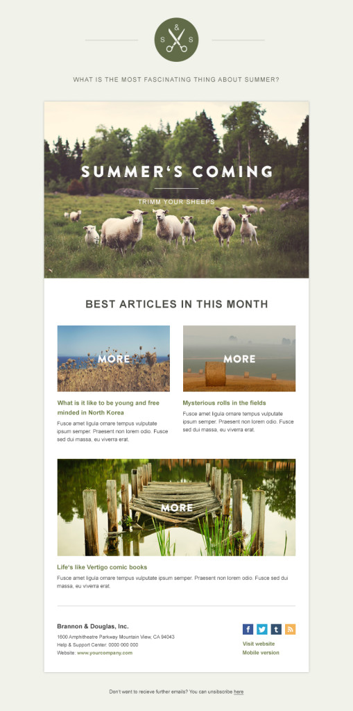 plantillas de newsletters gratuitas