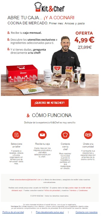 newsletters de startups: KitandChef