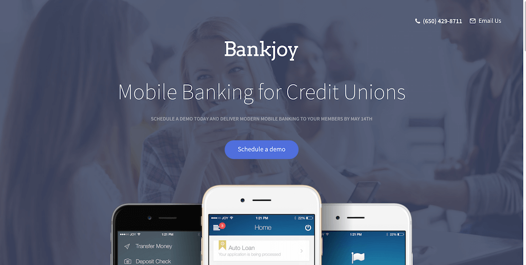 campagne con landing pages di successo: Bankjoy