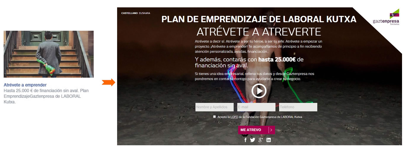 crear la mejor landing page para anuncios de Facebook