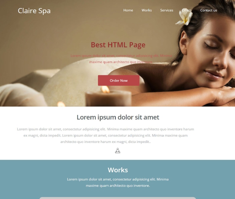  landing page per spa