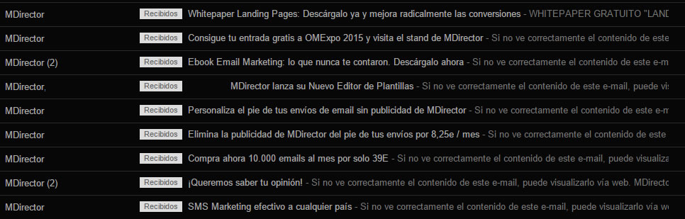 asuntos que inspirarán aperturas de emails