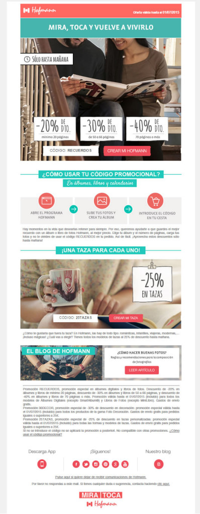 newsletters en los que inspirarse: Hoffman