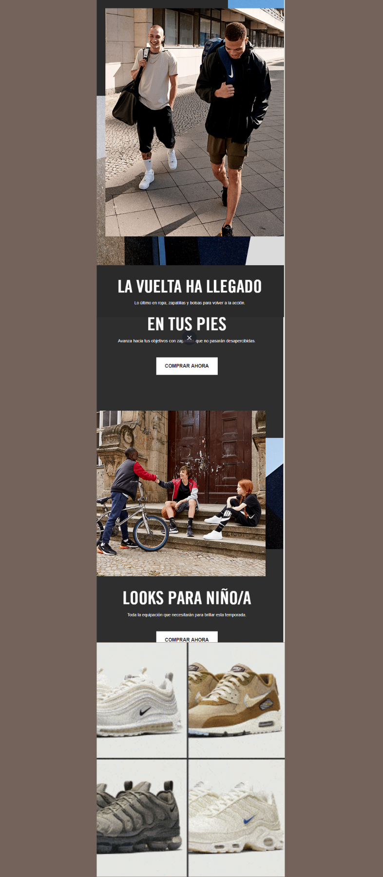 Campaña de vuelta a clase de Nike