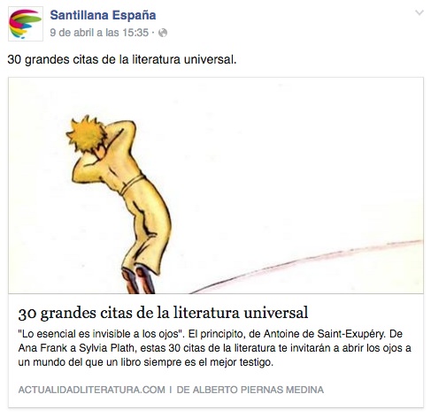 marketing digital para captar lectores: Santillana 2