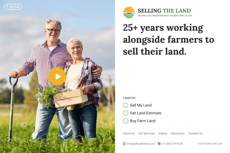 diseño de landing pages en 2019: selling the land