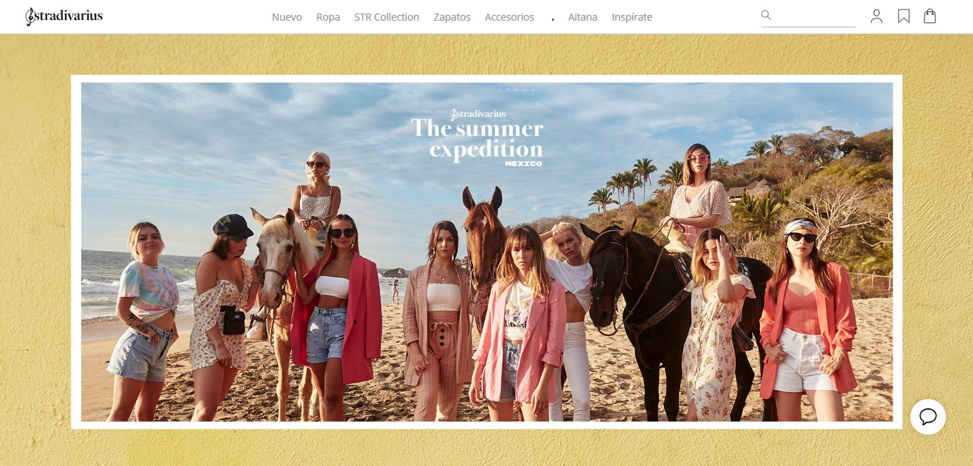 landings pages para verano: stradivarius