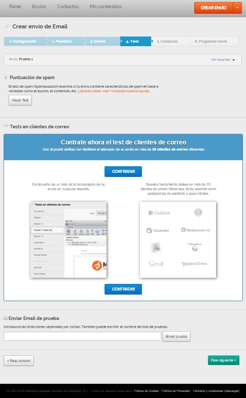 Aprende a dominar nuestro editor de emails en 6 pasos - Test