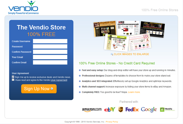 Vendio Store