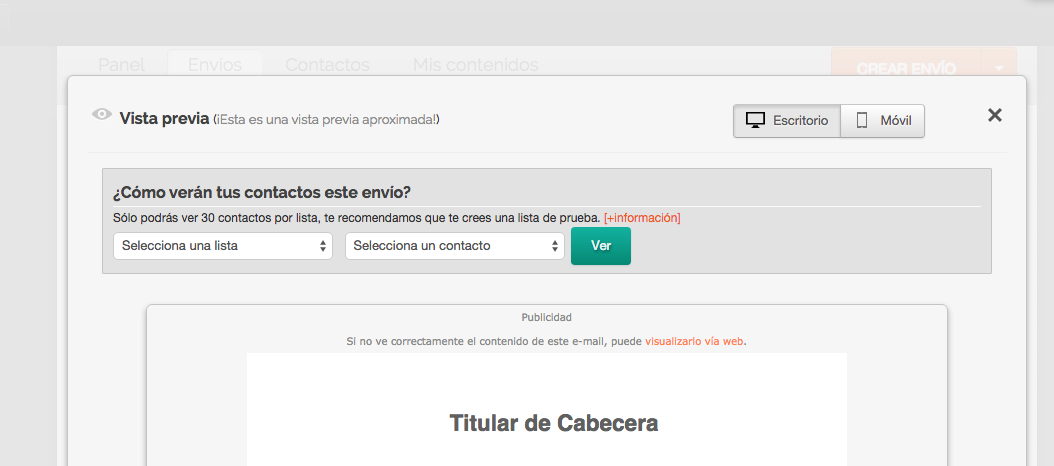 crear emails con contenido dinámico