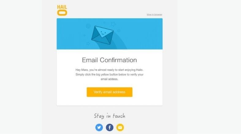 AMP para Email Marketing - Email Confirmation