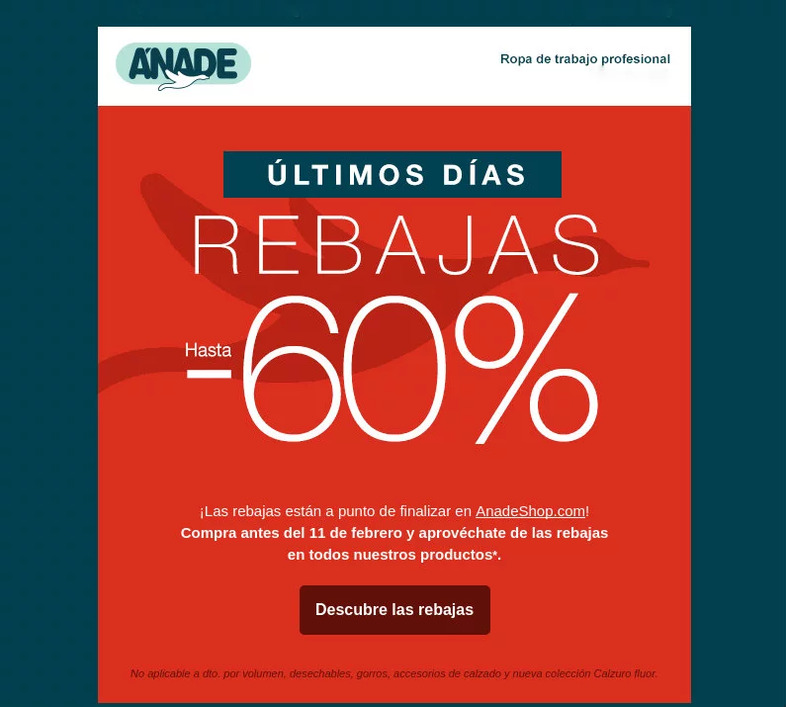 Rebajas en email marketing