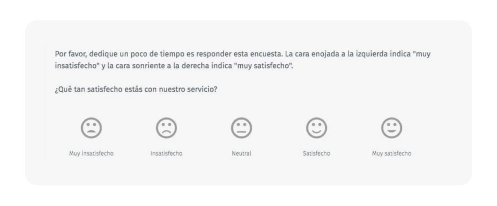 Nivel de satisfacción en escala likert