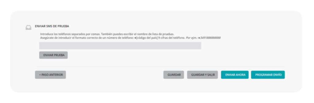 Envía un mensaje de prueba para campañas de SMS marketing en Navidad