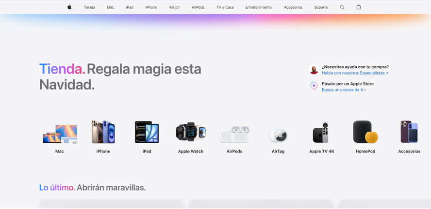 web de Apple