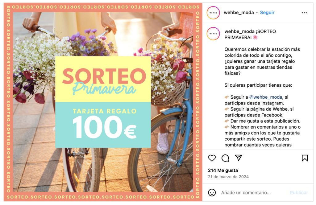 sorteo camapañas primavera