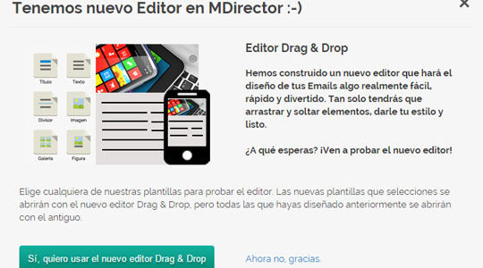 MDirector lanza un nuevo editor de plantillas