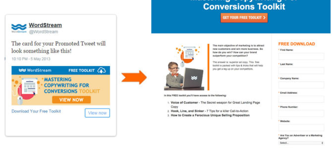 Descubre la landing page ideal para Twitter Ads